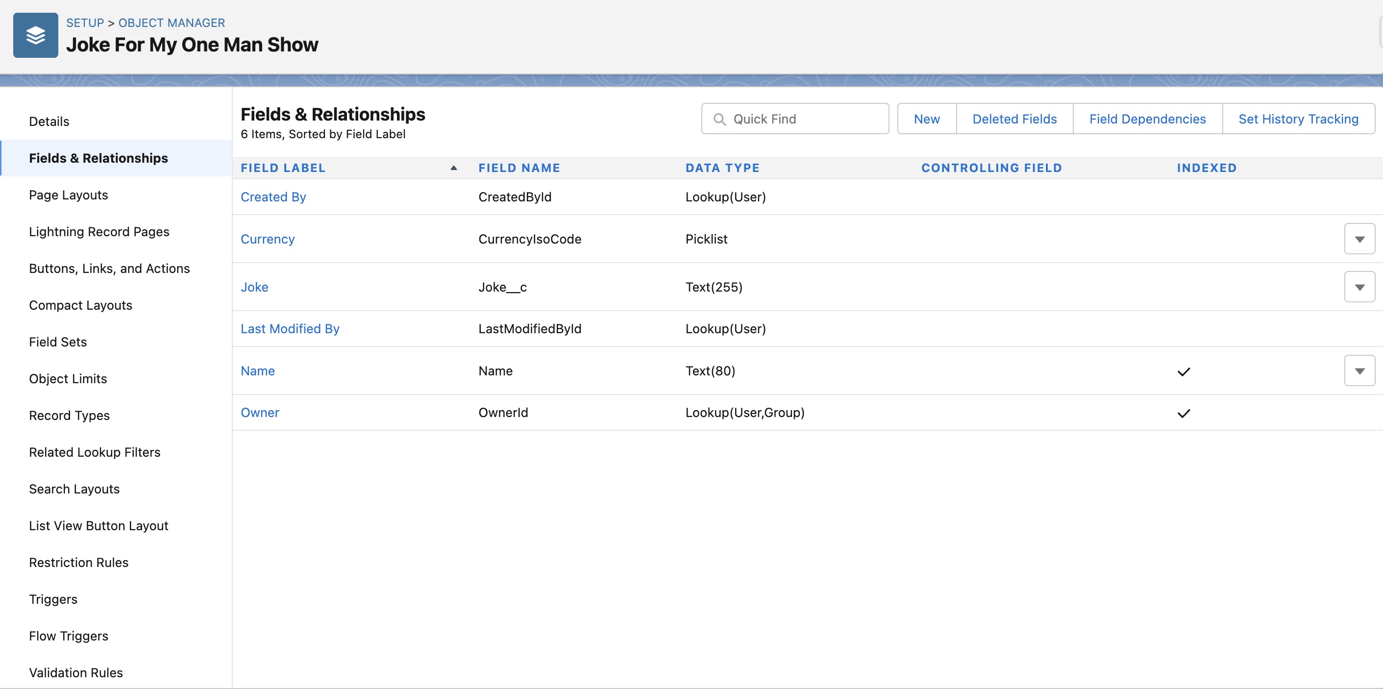 Joke API Object Manager