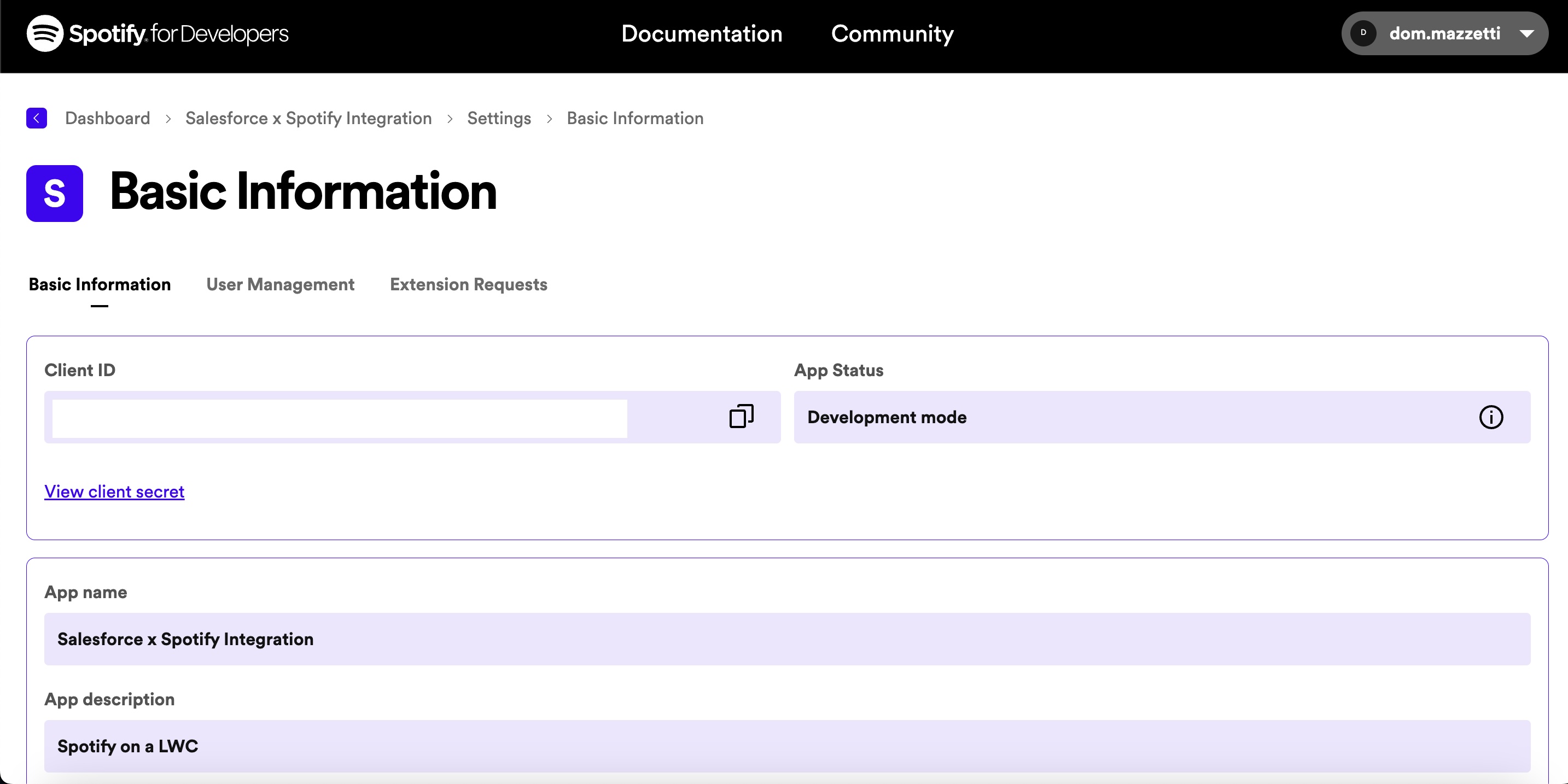 Spotify API Provider Website