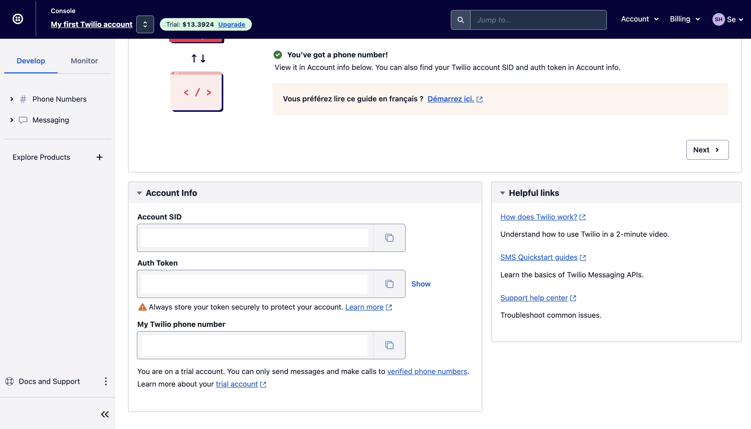 Twilio Console