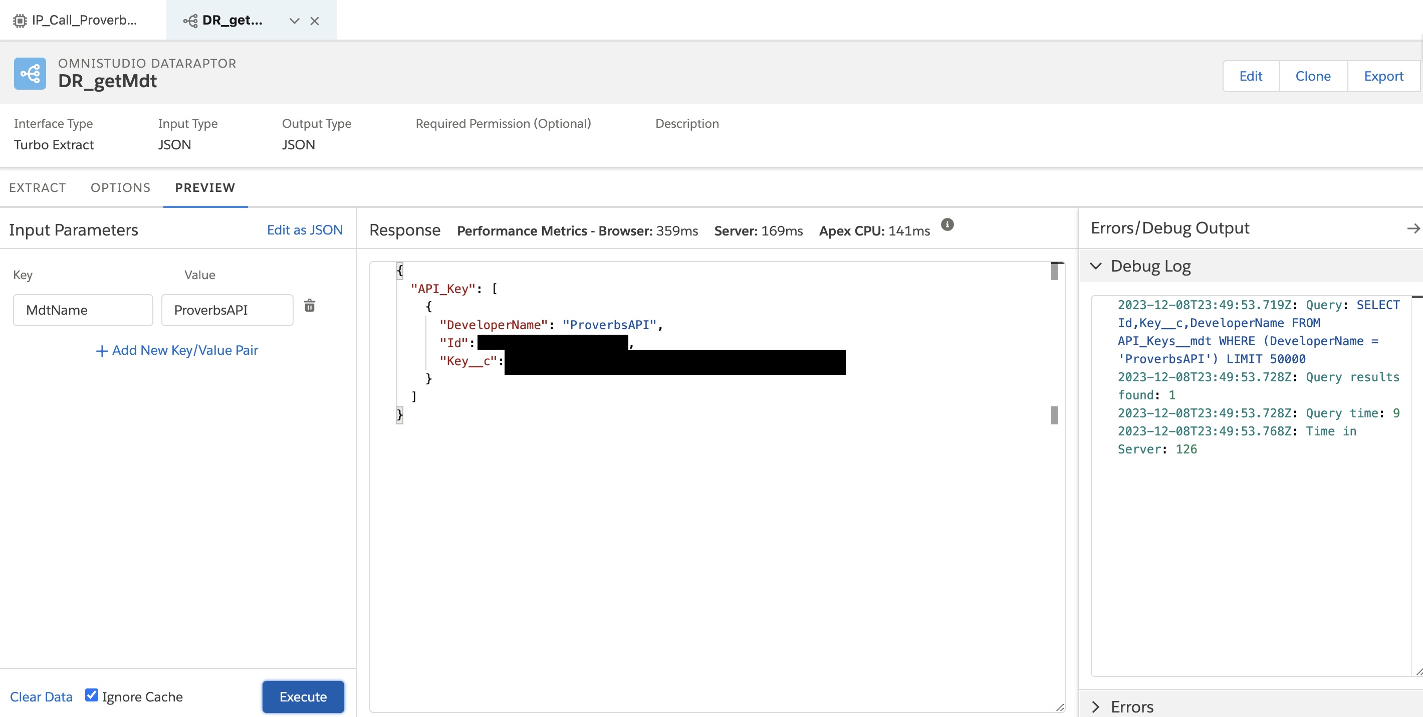 DataRaptor Preview