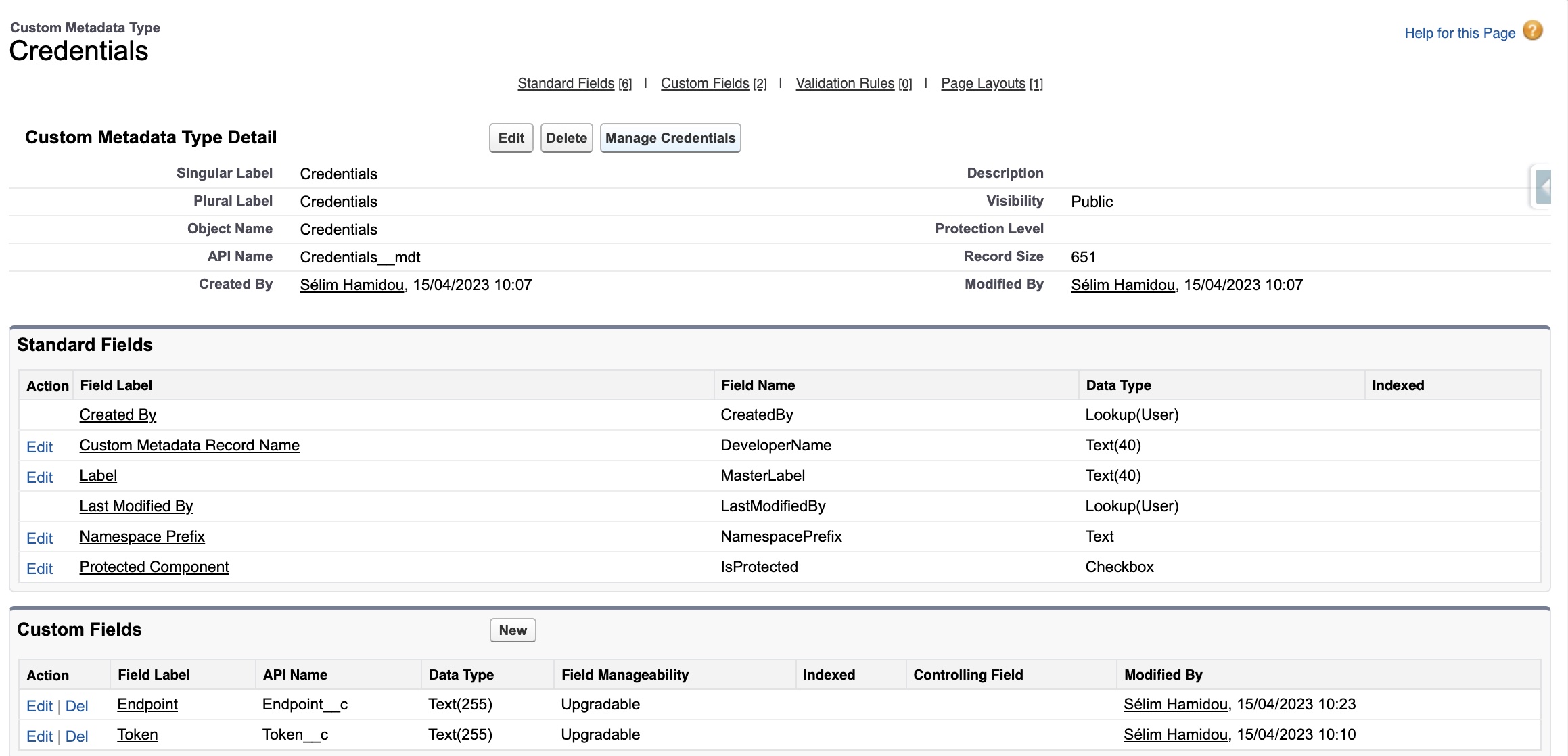 Creating Credentials Custom Metadata Type Final