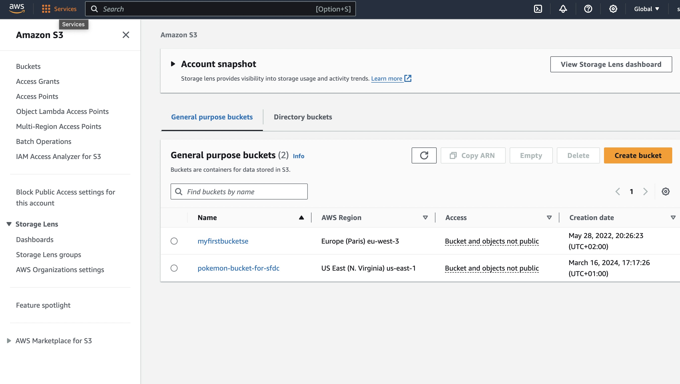 AWS S3 Bucket Creation