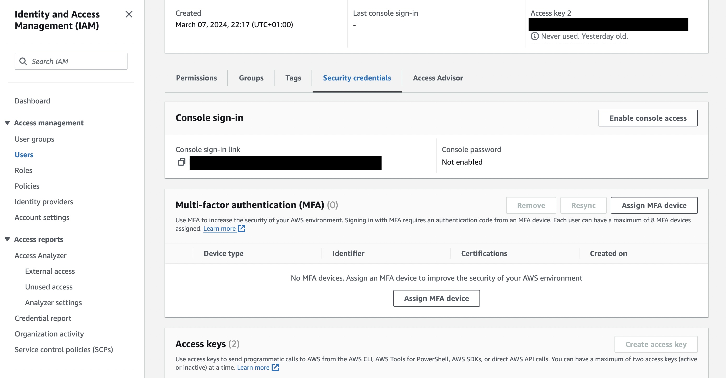AWS S3 Bucket Credentials
