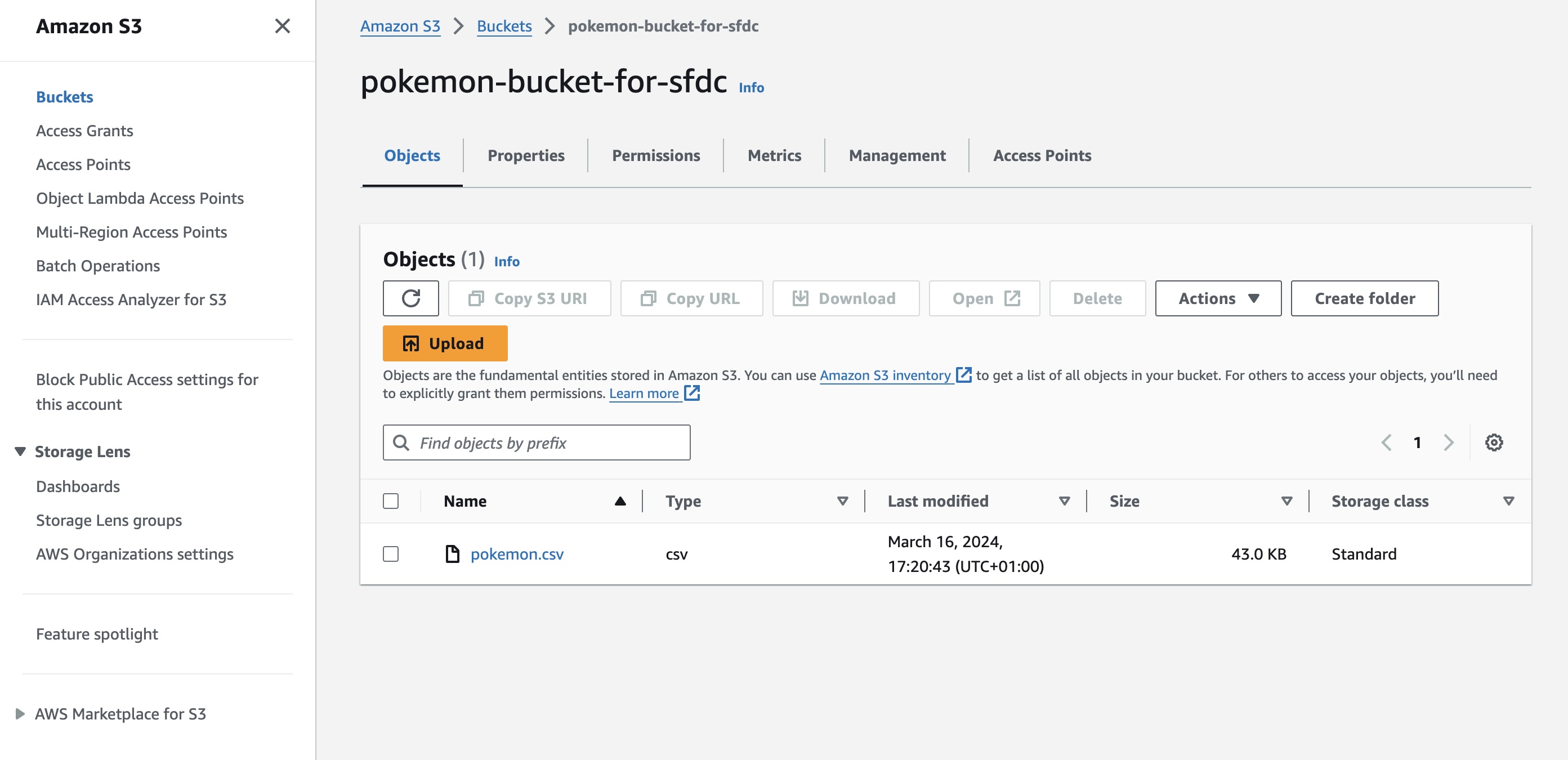 AWS S3 Inside Bucket