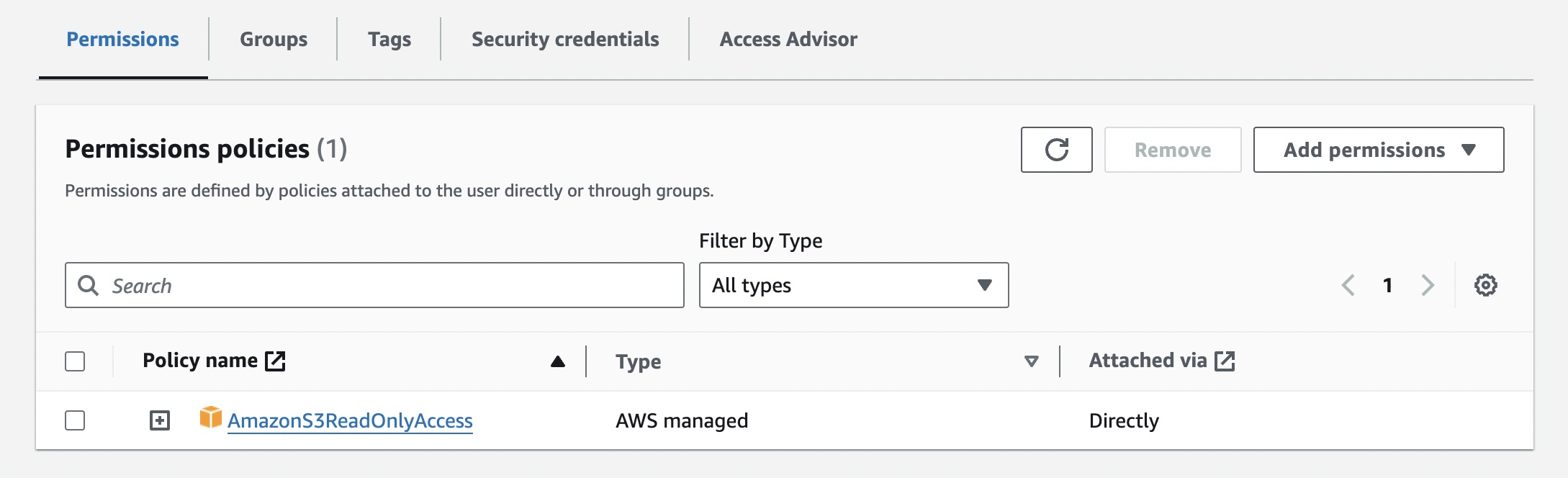 Permissions to get for your AWS S3 Bucket